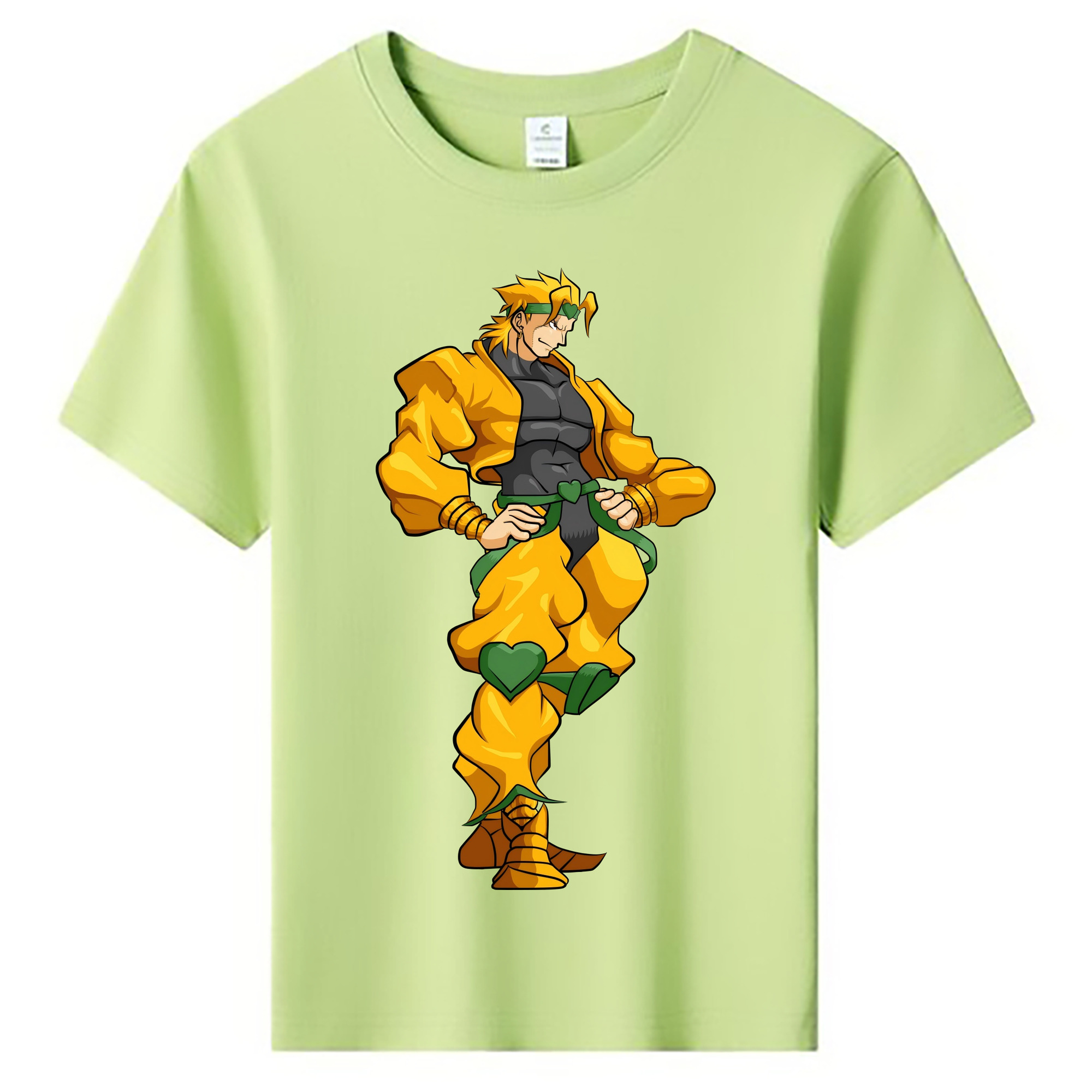 （画像用） ジョジョの奇妙な冒険 ディオ?ブランドー JoJo's Bizarre Adventure Dio Brando 綿100％キッズTシャツ（フロントプリント）